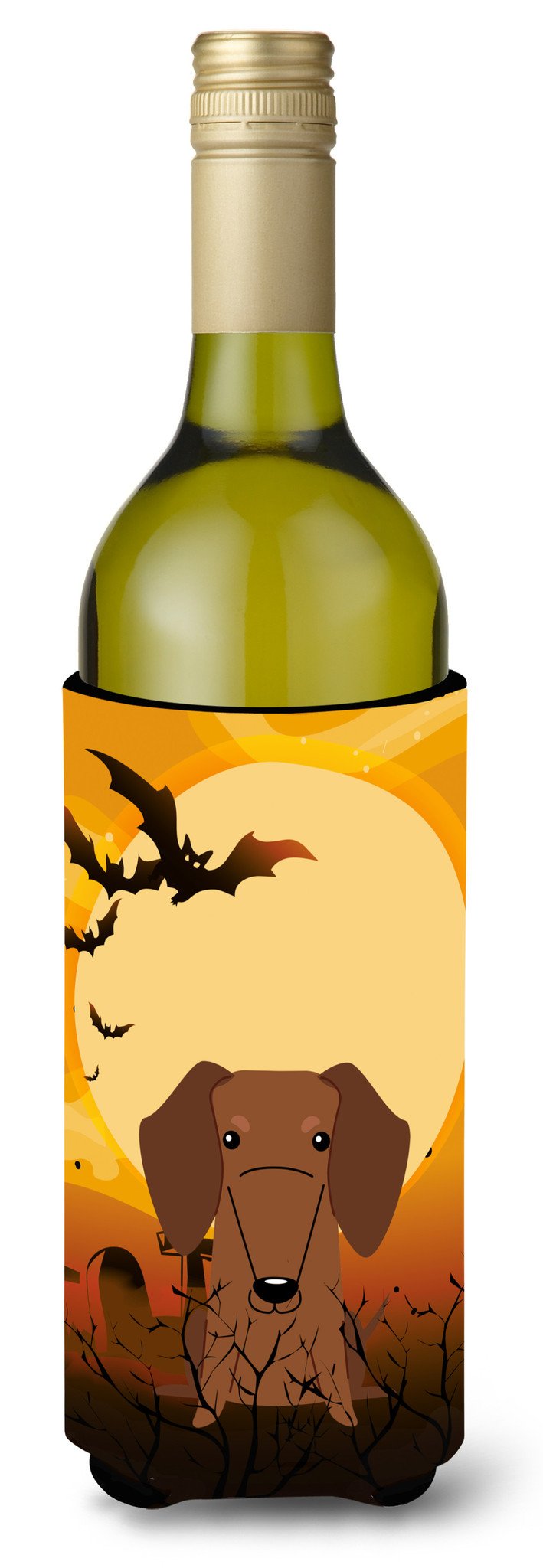 Halloween Dachshund Red Brown Wine Bottle Beverge Insulator Hugger BB4396LITERK by Caroline's Treasures