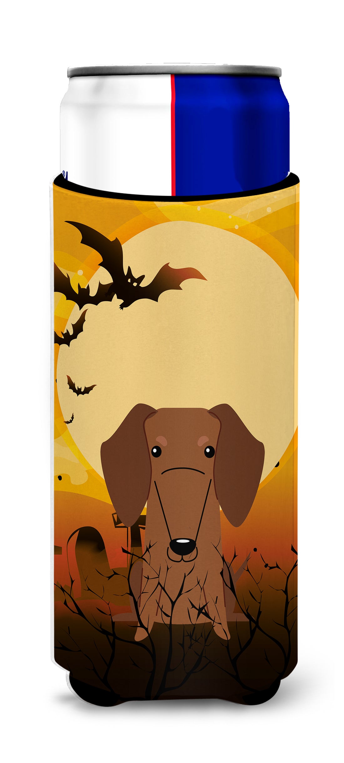 Halloween Dachshund Red Brown  Ultra Hugger for slim cans BB4396MUK