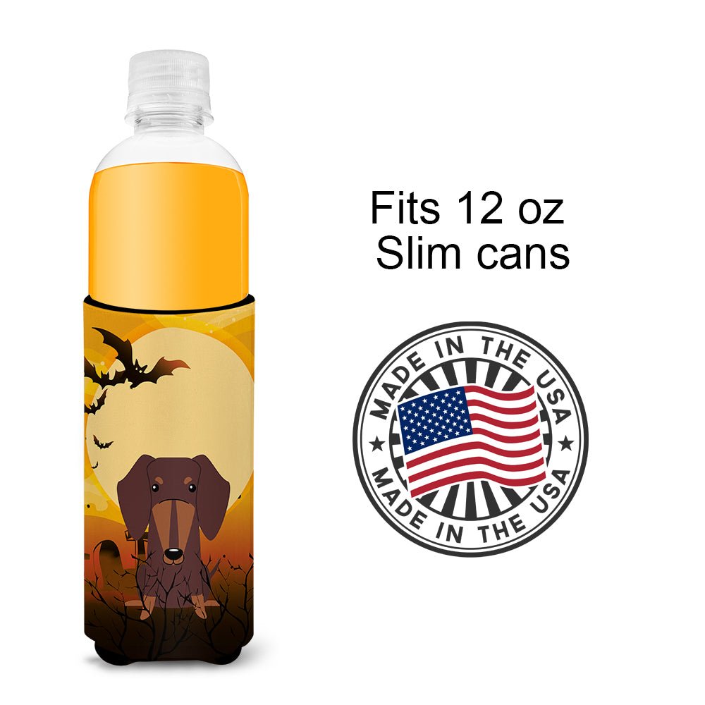 Halloween Dachshund Chocolate  Ultra Hugger for slim cans BB4397MUK  the-store.com.