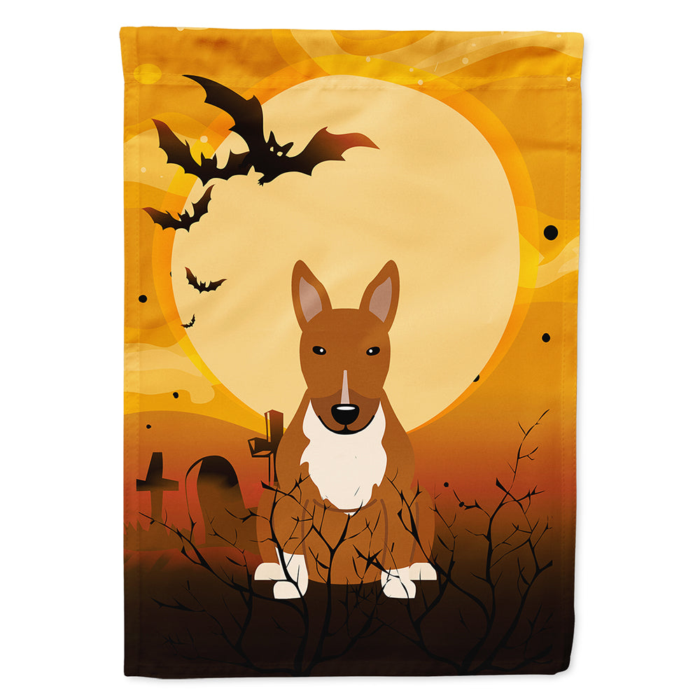 Halloween Bull Terrier Red Flag Canvas House Size BB4400CHF