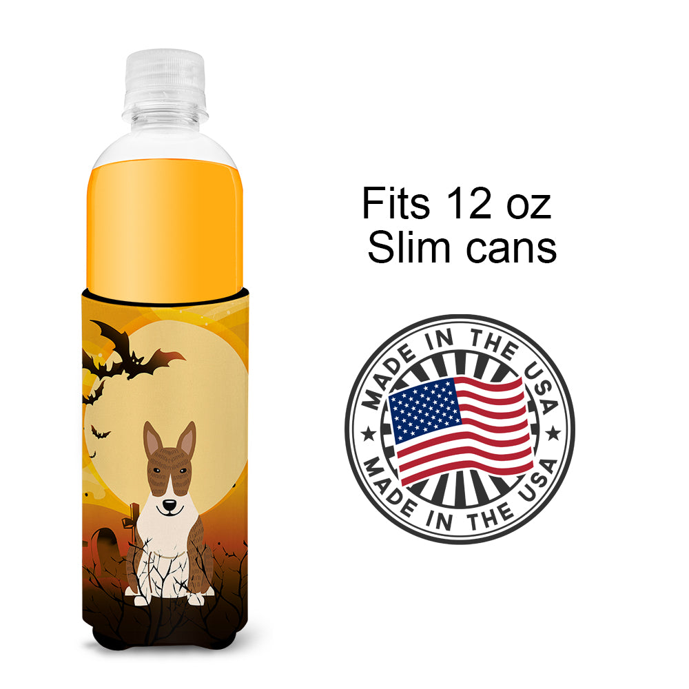 Halloween Bull Terrier Brindle  Ultra Hugger for slim cans BB4403MUK  the-store.com.
