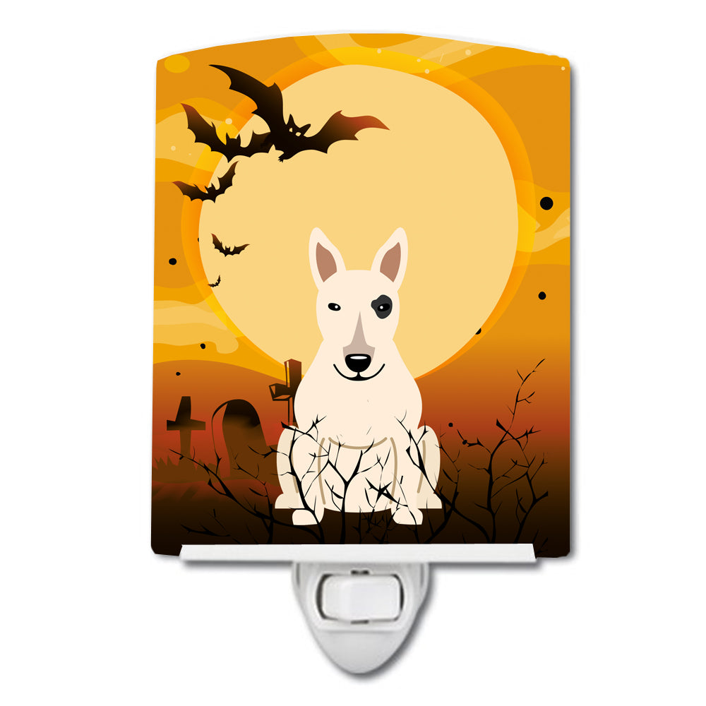 Halloween Bull Terrier White Ceramic Night Light BB4404CNL - the-store.com