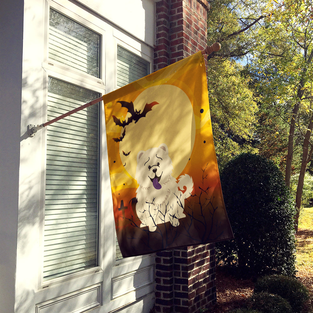 Halloween Chow Chow White Flag Canvas House Size BB4406CHF  the-store.com.
