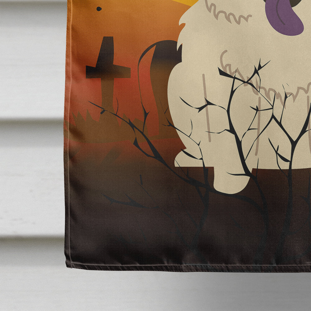 Halloween Chow Chow White Flag Canvas House Size BB4406CHF  the-store.com.