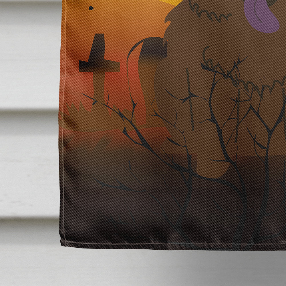 Halloween Chow Chow Chocolate Flag Canvas House Size BB4407CHF  the-store.com.
