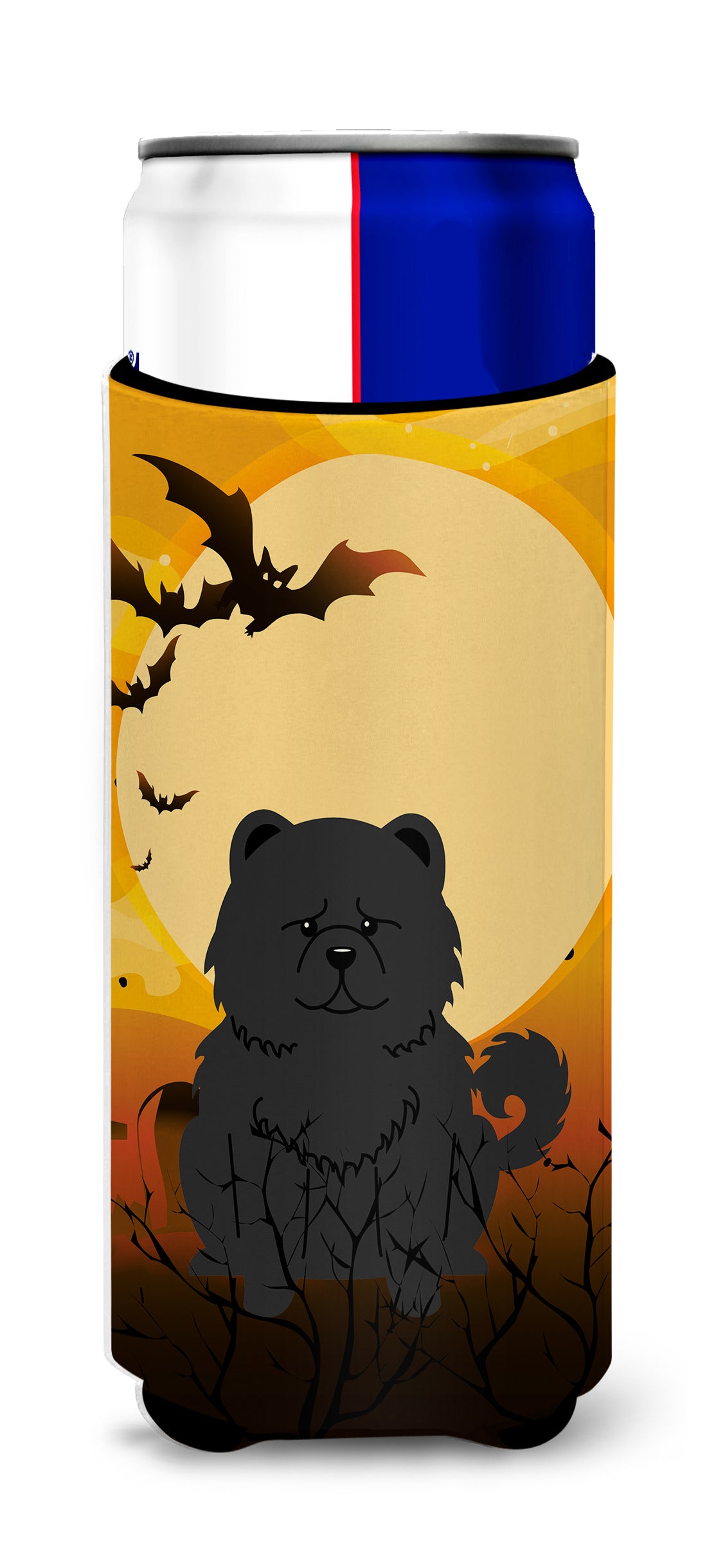 Halloween Chow Chow Black  Ultra Hugger for slim cans BB4409MUK  the-store.com.