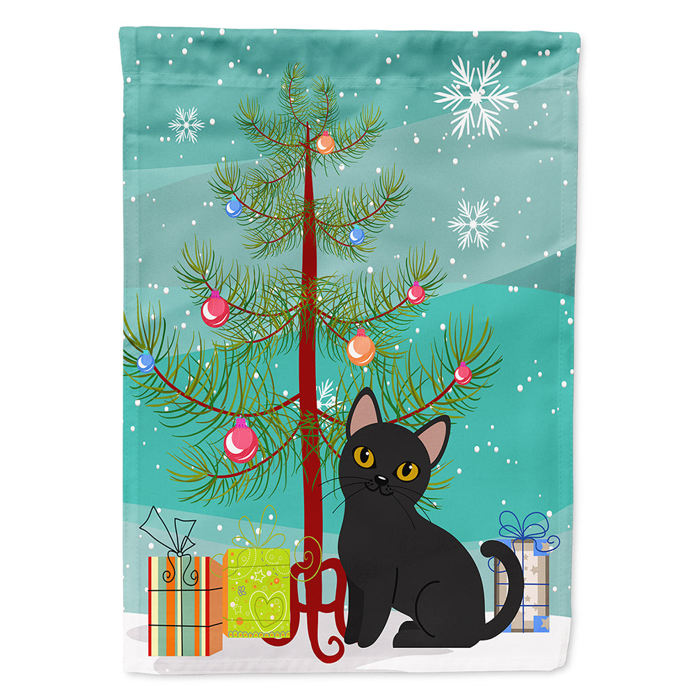 Bombay Cat Merry Christmas Tree Flag Canvas House Size BB4417CHF  the-store.com.