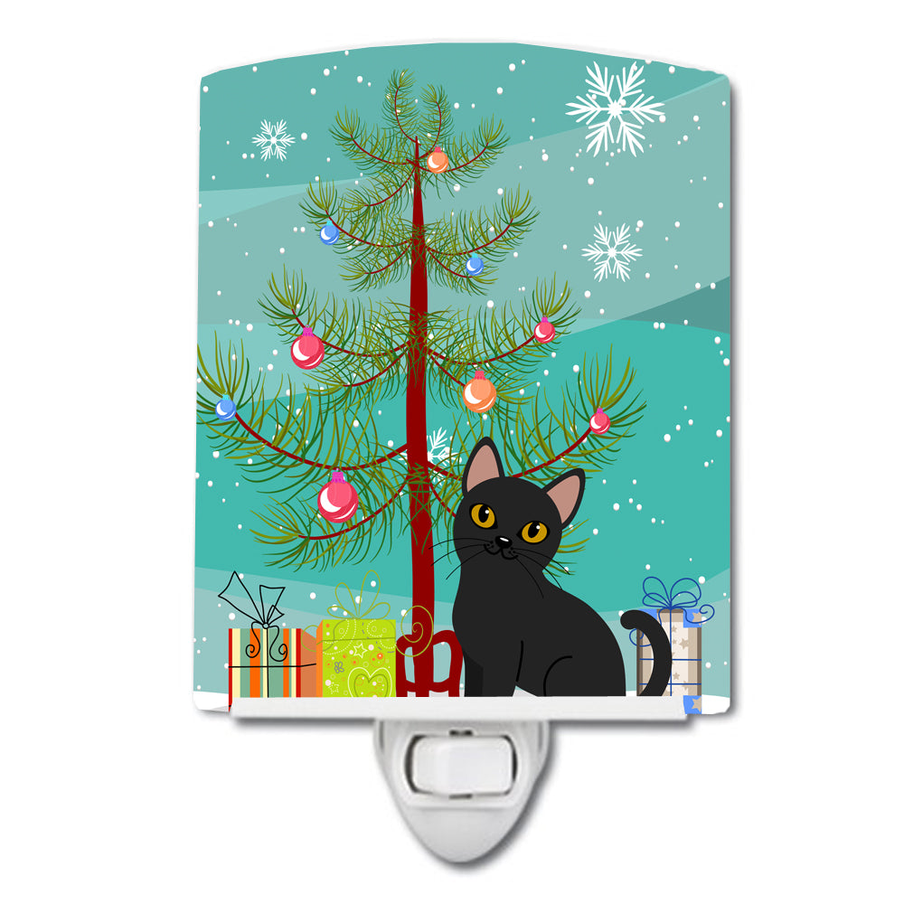 Bombay Cat Merry Christmas Tree Ceramic Night Light BB4417CNL - the-store.com