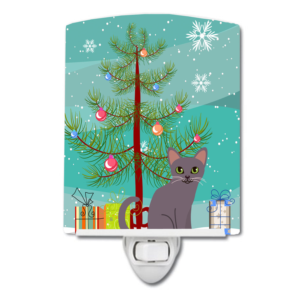 Korat Cat Merry Christmas Tree Ceramic Night Light BB4422CNL - the-store.com