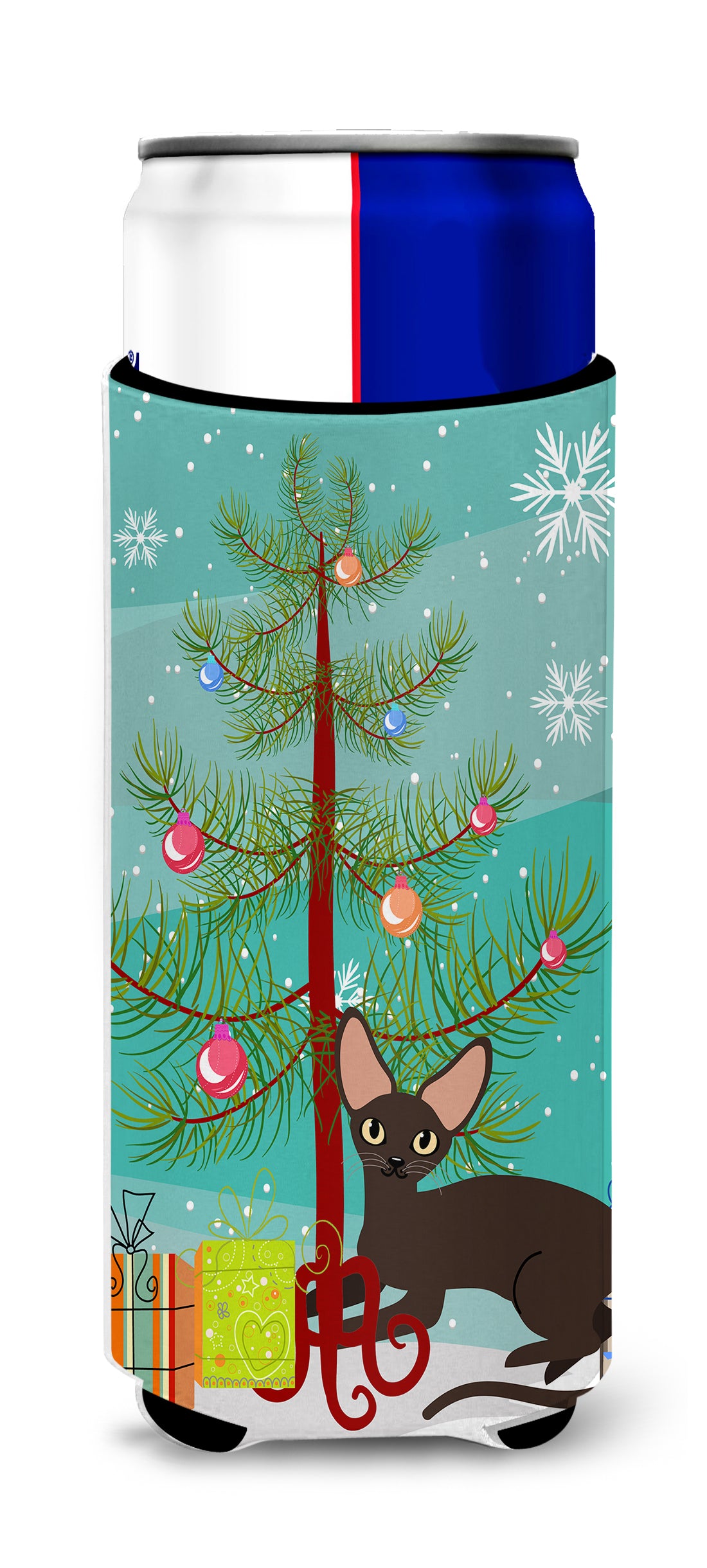 Peterbald Cat Merry Christmas Tree  Ultra Hugger for slim cans BB4426MUK