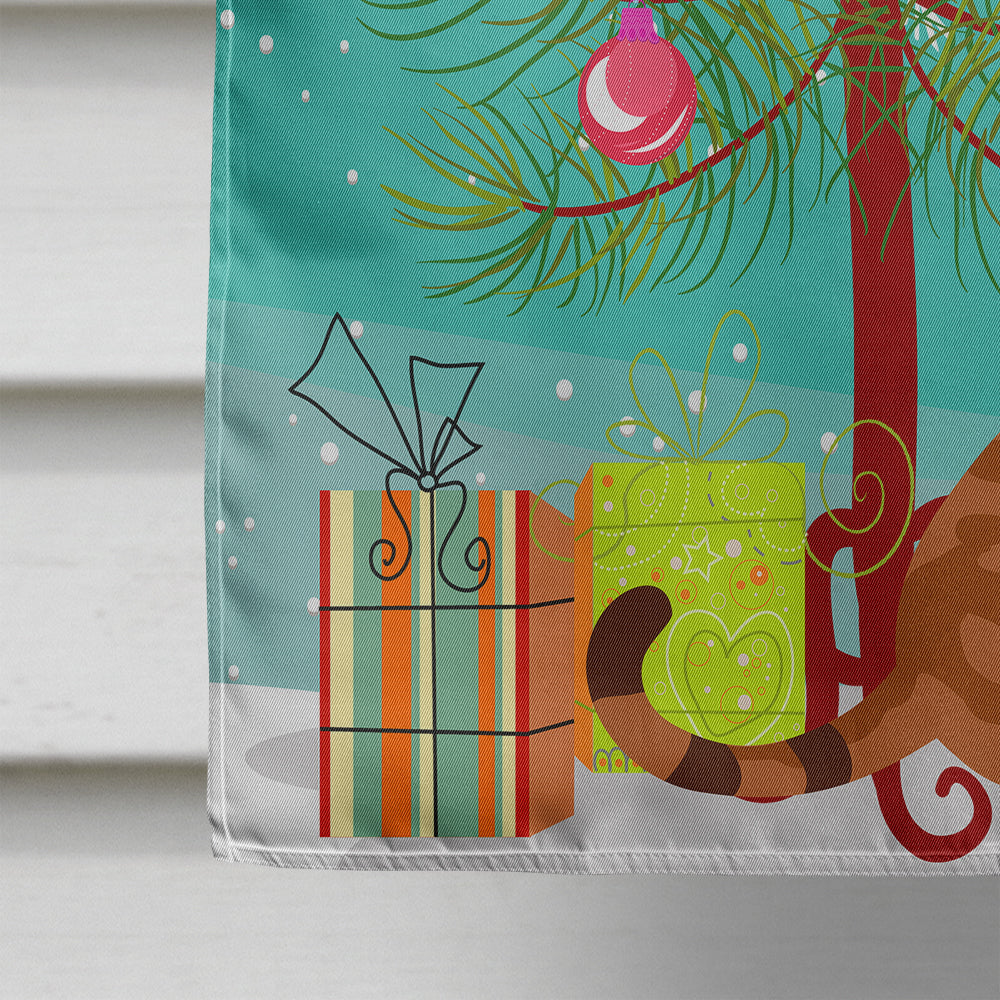 Sokoke Cat Merry Christmas Tree Flag Canvas House Size BB4431CHF