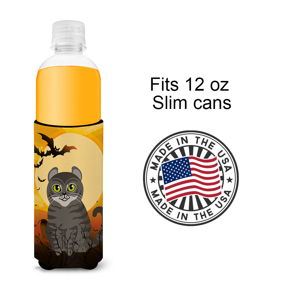 Halloween American Curl Cat Michelob Ultra Hugger pour canettes minces BB4437MUK