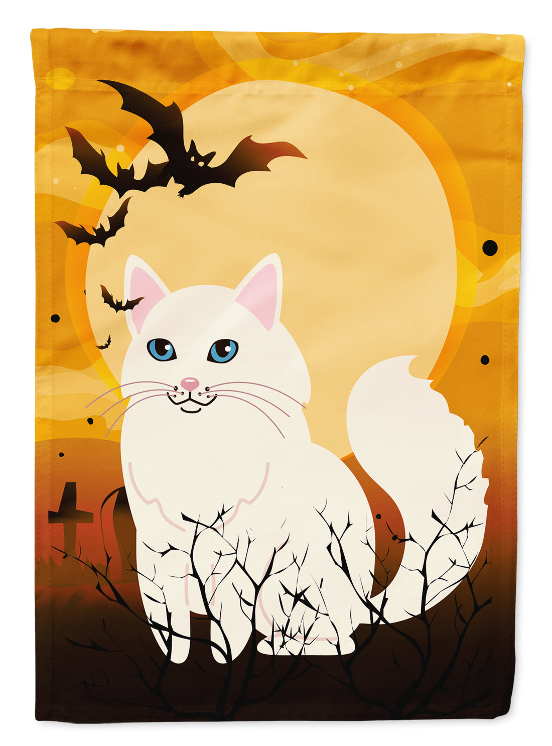 Halloween chat angora turc drapeau toile maison taille BB4438CHF