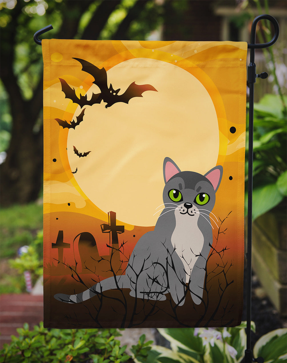 Halloween Asian Cat Flag Garden Size BB4439GF