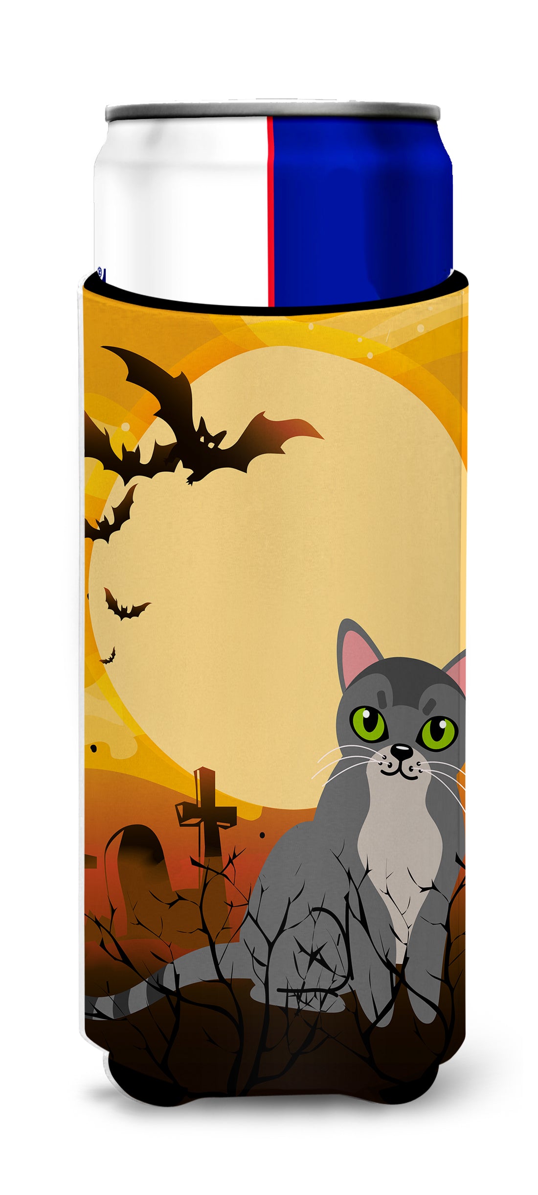 Halloween Asian Cat  Ultra Hugger for slim cans BB4439MUK  the-store.com.