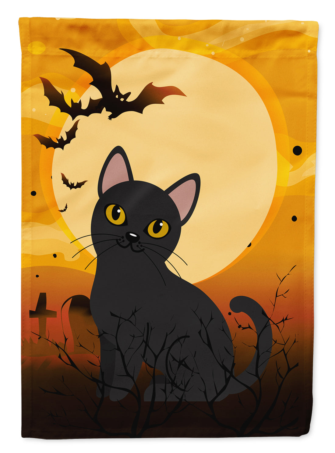 Halloween Bombay Cat Flag Canvas House Size BB4442CHF  the-store.com.