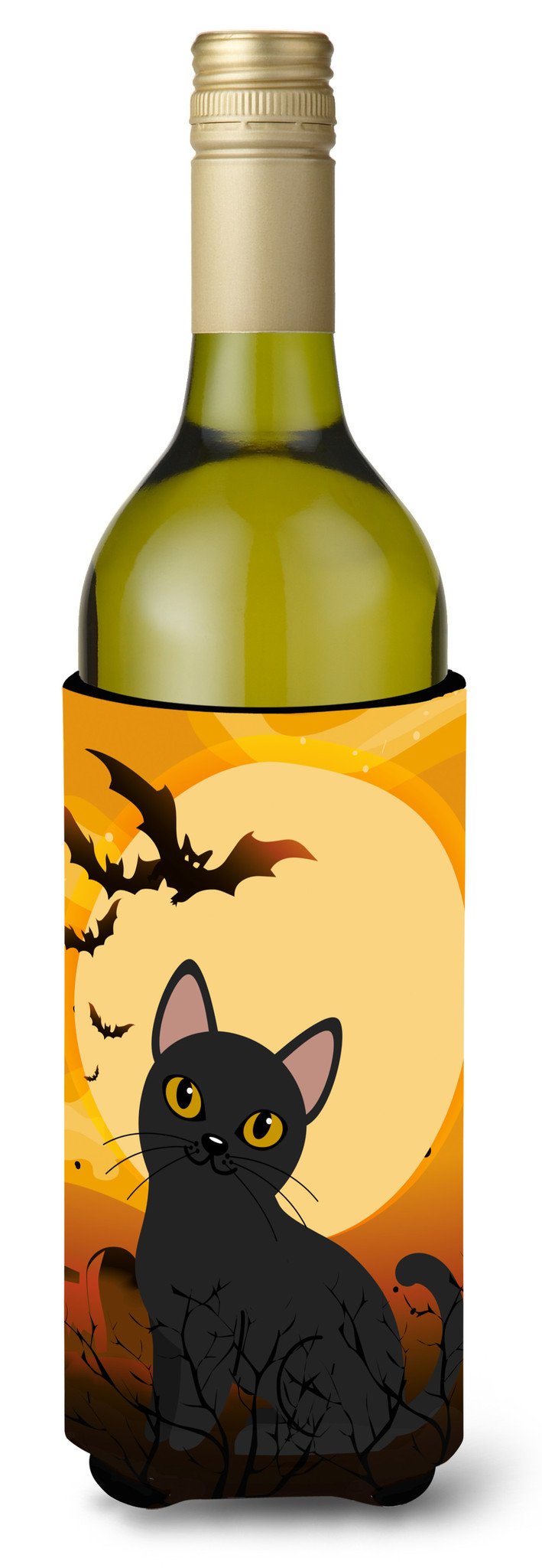 Halloween Bombay Cat Wine Bottle Beverge Insulator Hugger BB4442LITERK by Caroline&#39;s Treasures