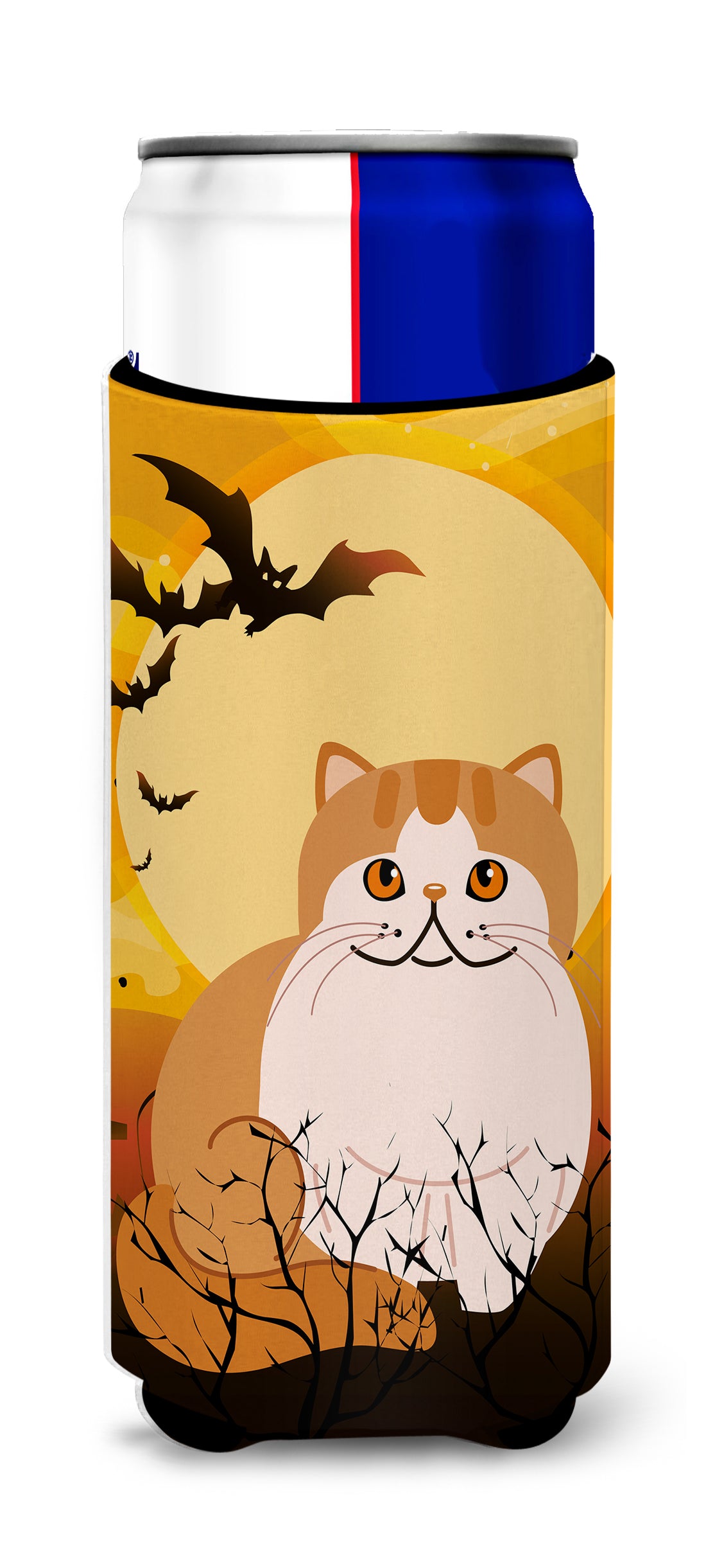 Halloween Exotic Shorthair Cat Michelob Ultra Hugger pour canettes minces BB4444MUK