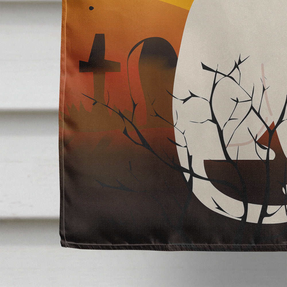 Halloween Foreign White Cat Flag Canvas House Size BB4445CHF  the-store.com.