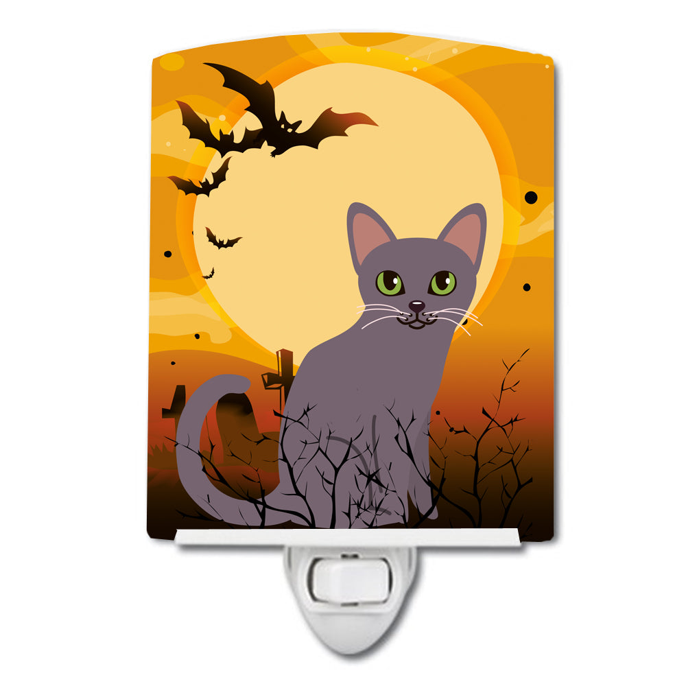 Halloween Korat Cat Ceramic Night Light BB4447CNL - the-store.com