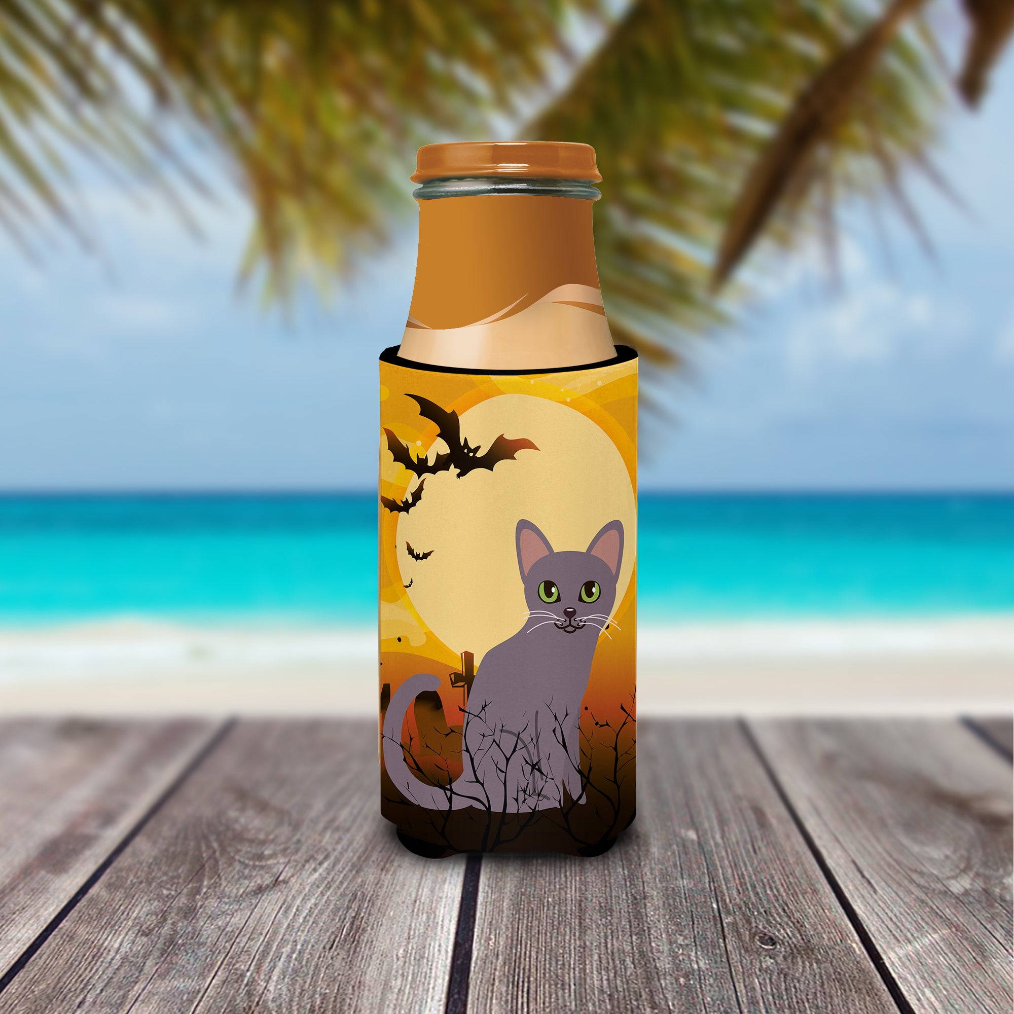 Halloween Korat Cat Michelob Ultra Hugger pour canettes minces BB4447MUK
