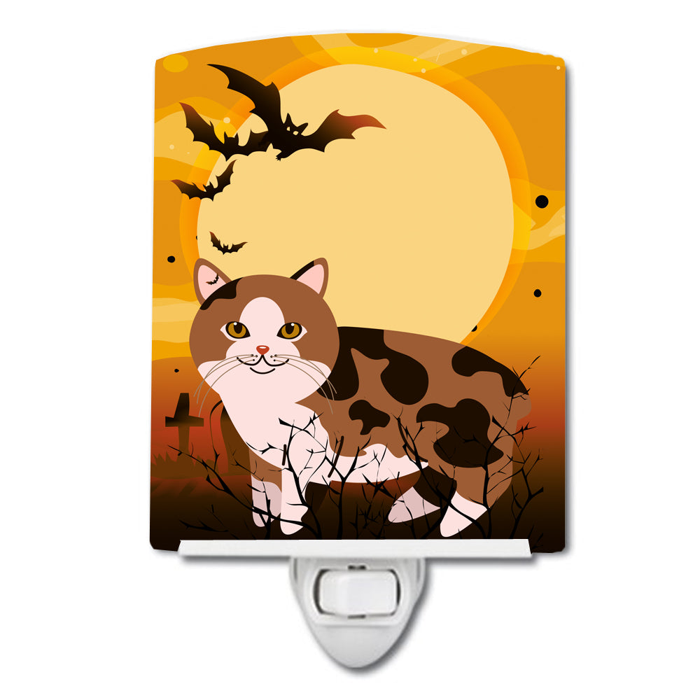 Halloween Manx Cat Ceramic Night Light BB4449CNL - the-store.com