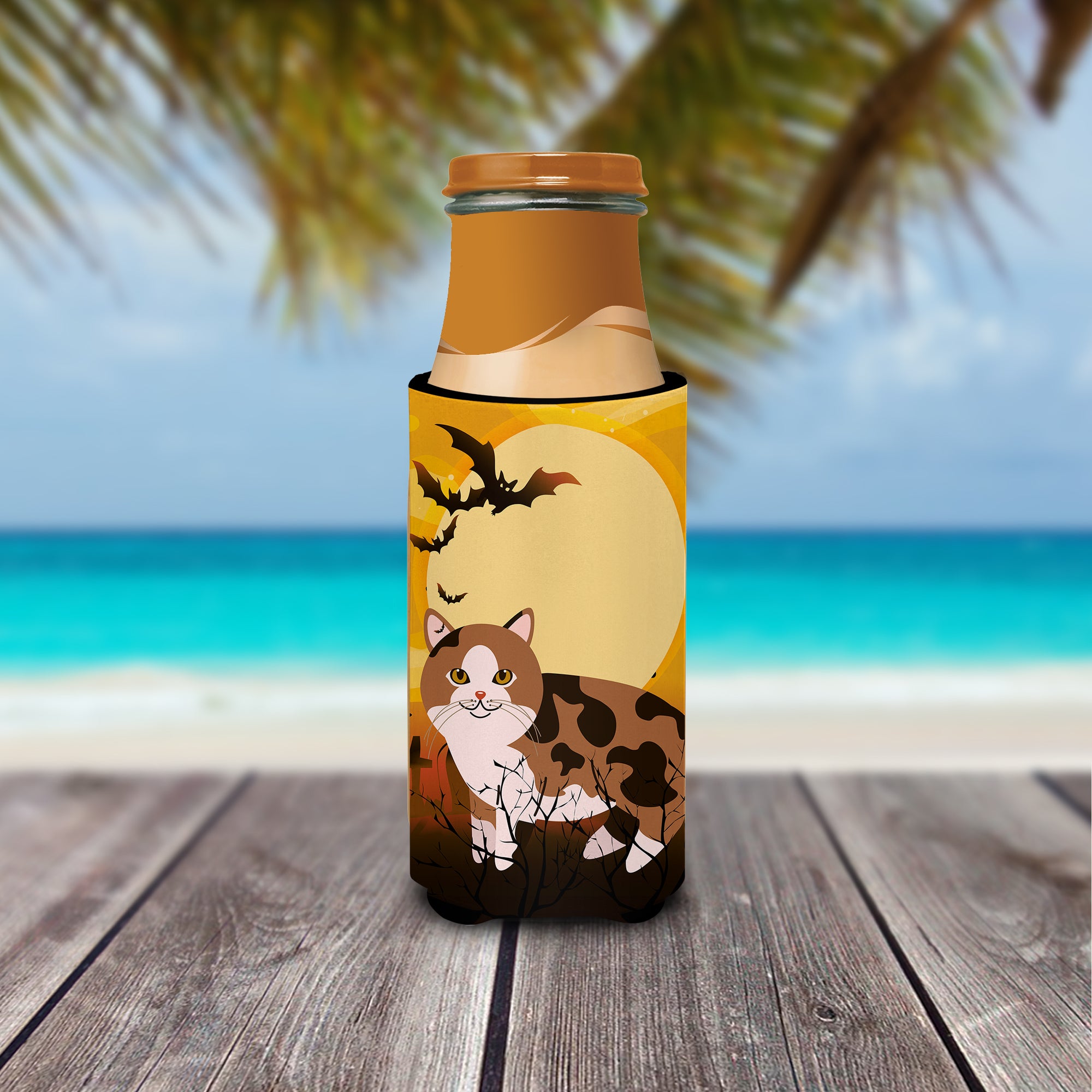 Halloween Manx Cat  Ultra Hugger for slim cans BB4449MUK  the-store.com.