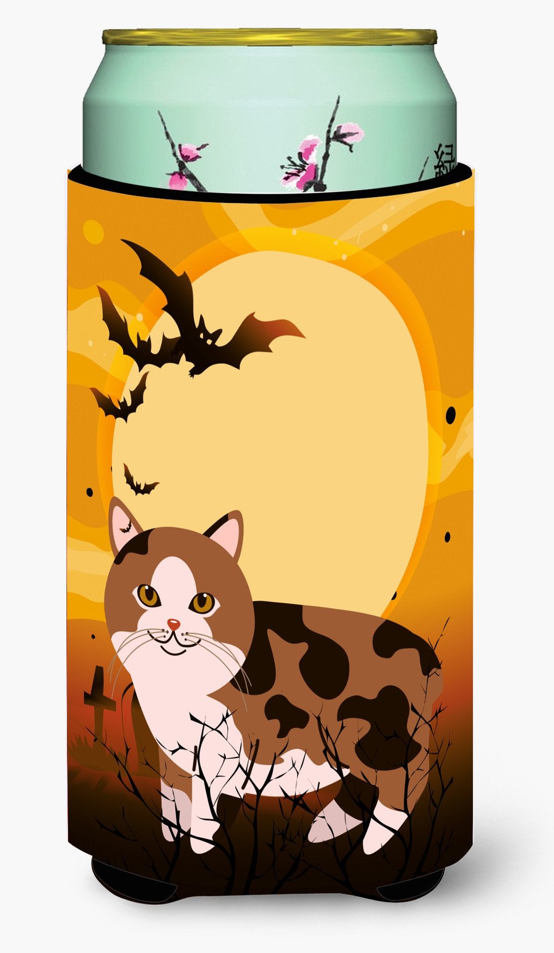 Halloween Manx Cat Tall Boy Beverage Insulator Hugger BB4449TBC by Caroline&#39;s Treasures
