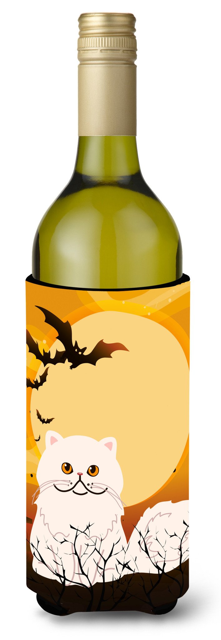 Halloween Persian Cat Wine Bottle Beverge Insulator Hugger BB4450LITERK by Caroline&#39;s Treasures