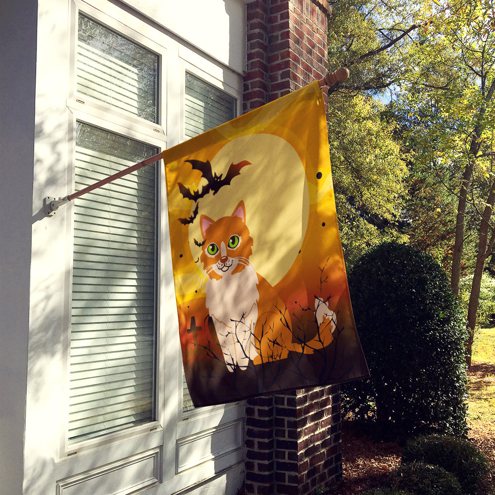 Caroline's Treasures Halloween Ural Rex Cat Flag Canvas House Size BB4460CHF