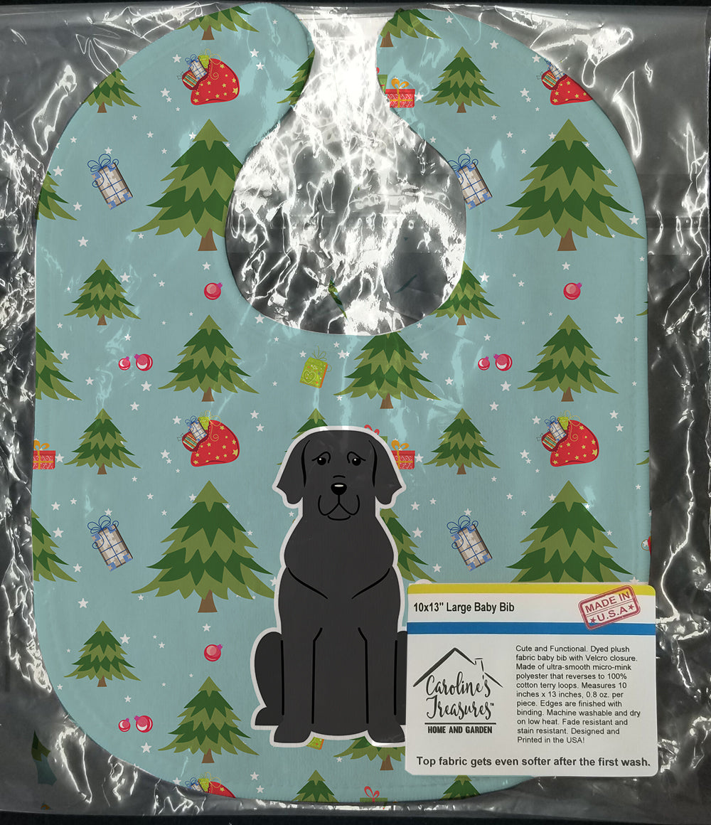 Christmas Black Labrador Baby Bib BB4717BIB - the-store.com
