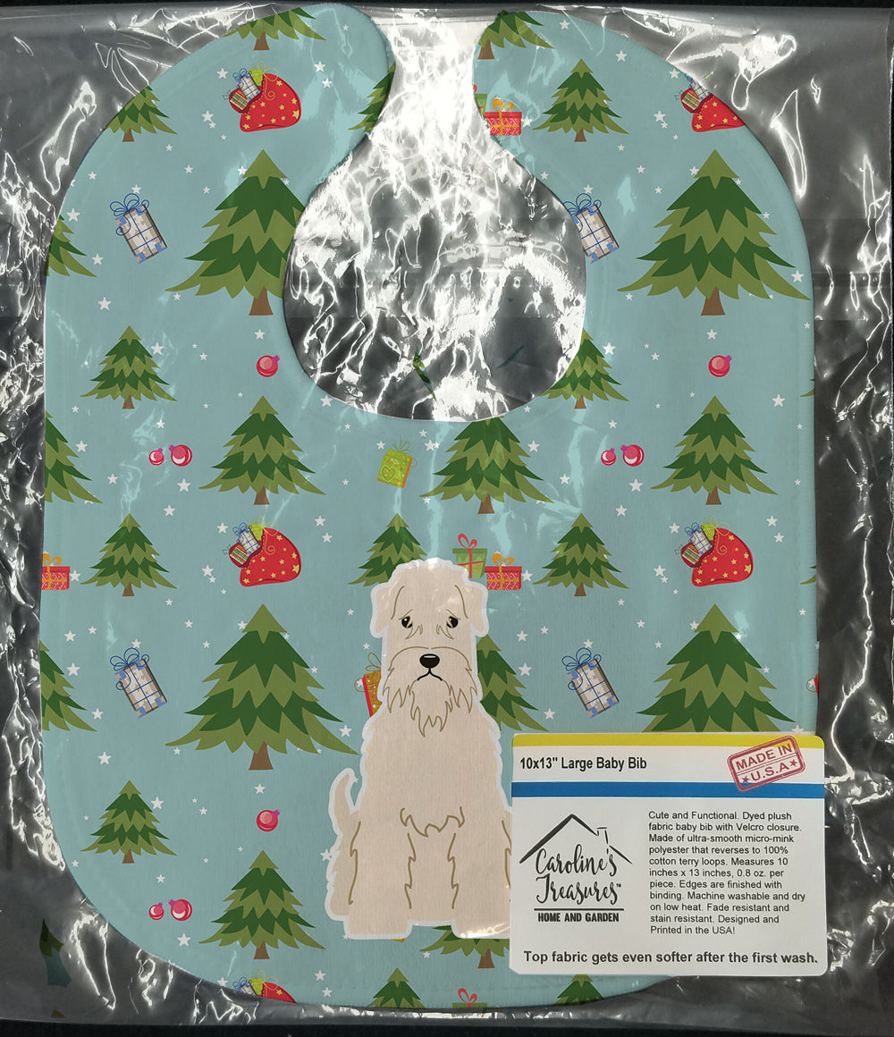 Christmas Soft Coated Wheaten Terrier Baby Bib BB4721BIB - the-store.com