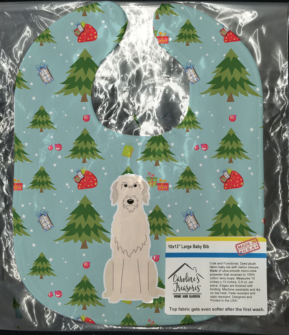 Christmas Irish Wolfhound Baby Bib BB4725BIB - the-store.com