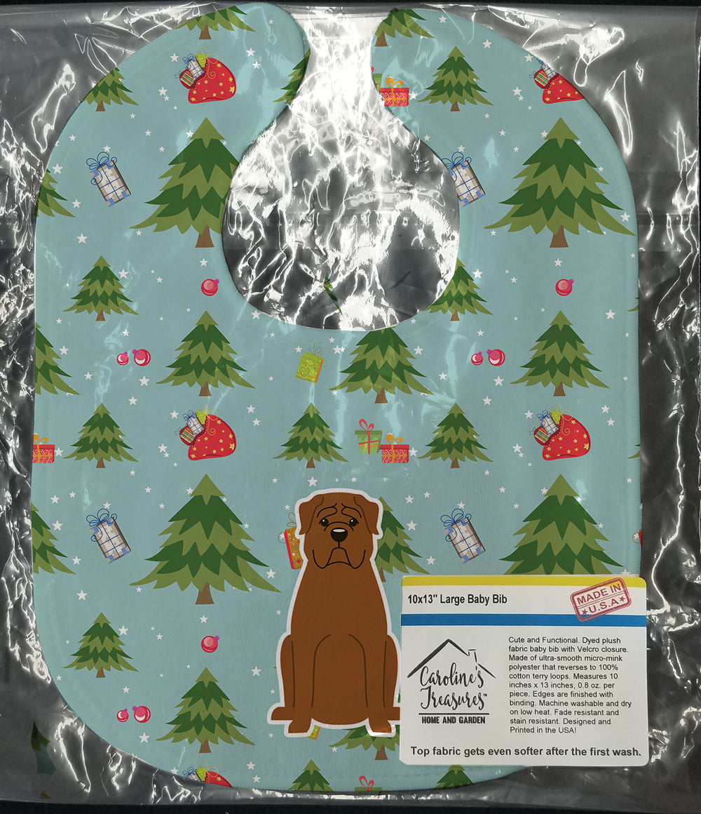 Christmas Dogue de Bourdeaux Baby Bib BB4733BIB - the-store.com