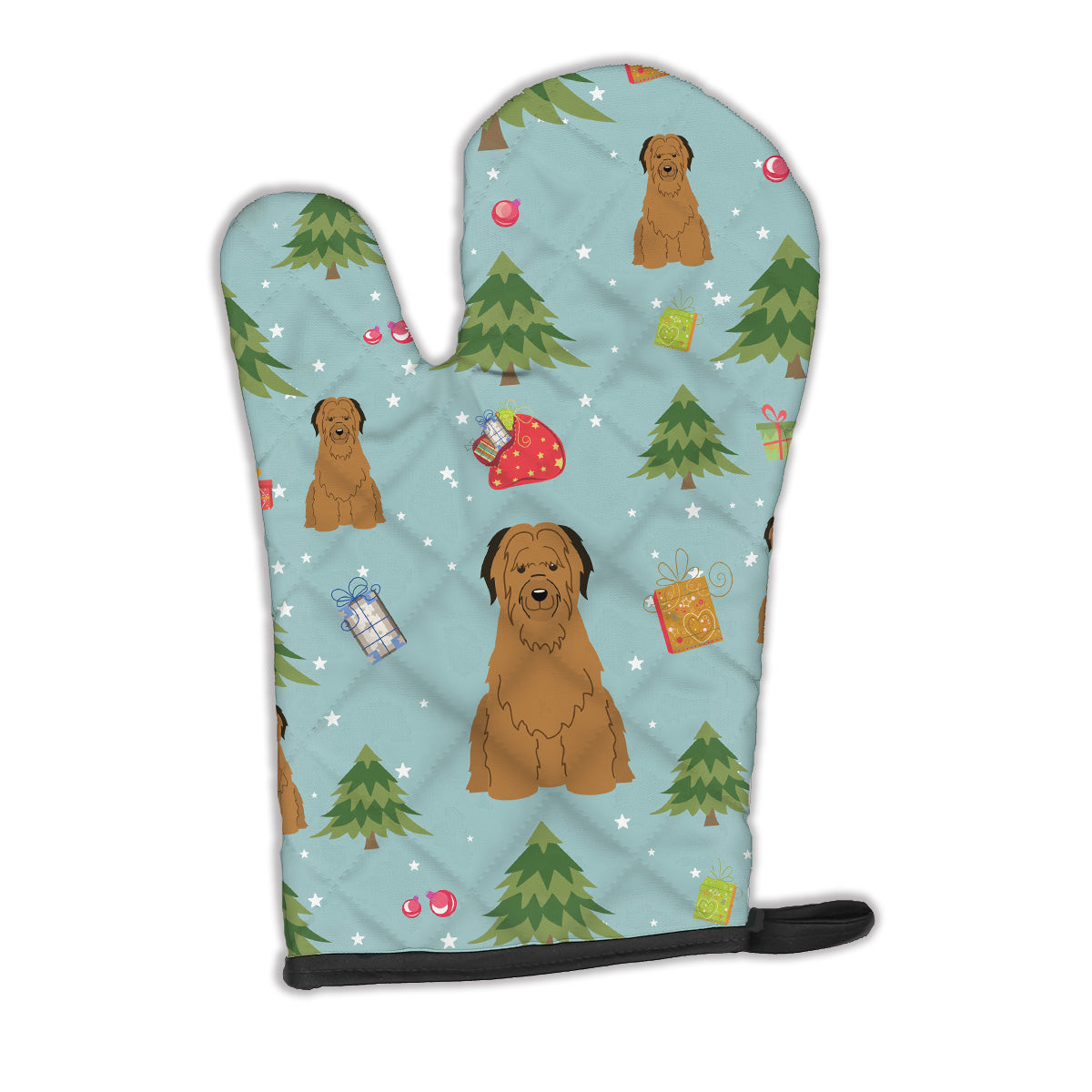 Christmas Briard Brown Oven Mitt BB4742OVMT  the-store.com.