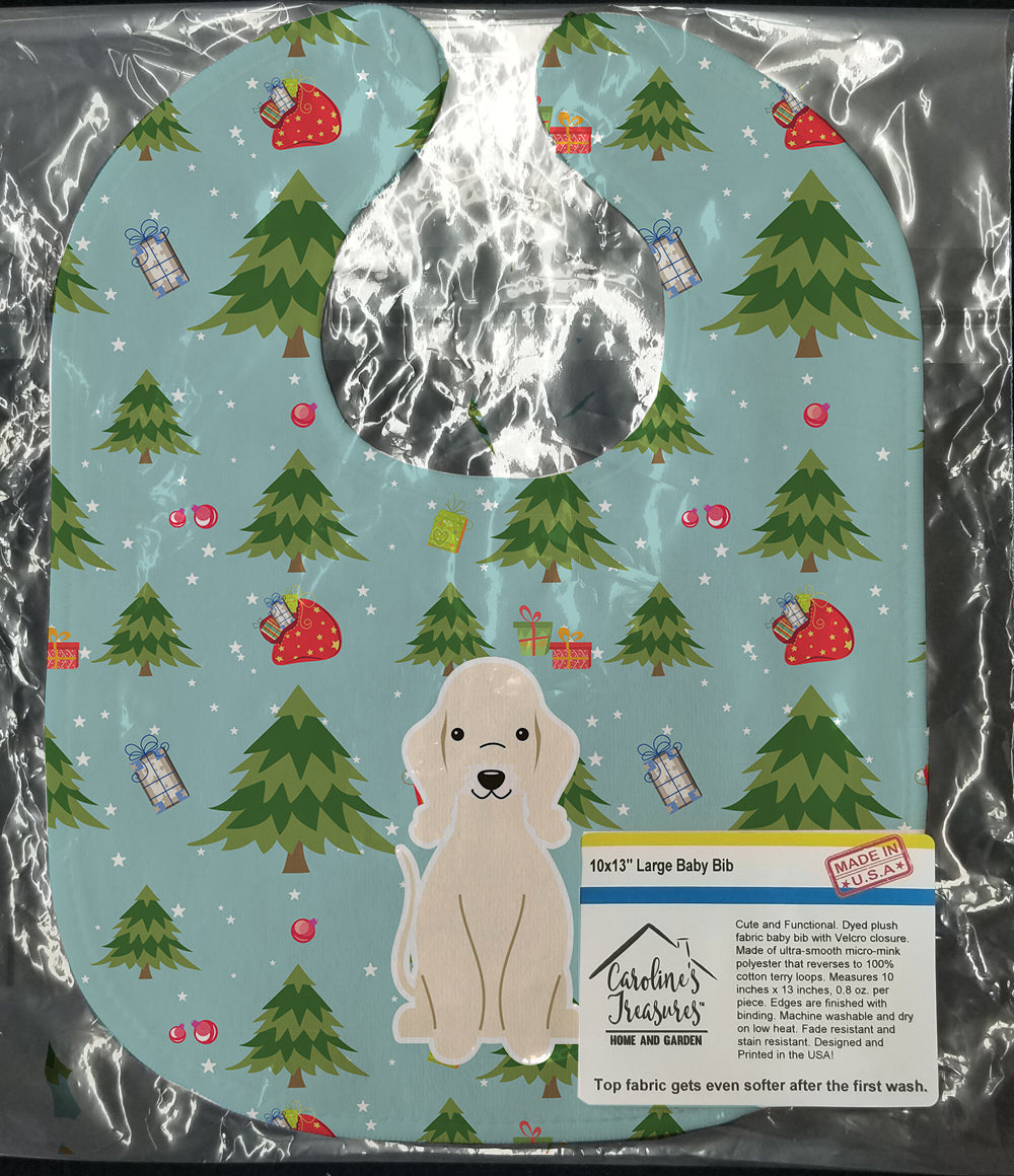 Christmas Bedlington Terrier Sandy Baby Bib BB4751BIB - the-store.com