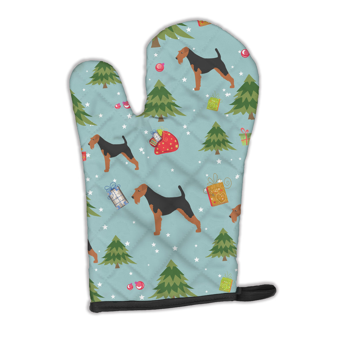 Christmas Airedale Terrier Oven Mitt BB4881OVMT  the-store.com.