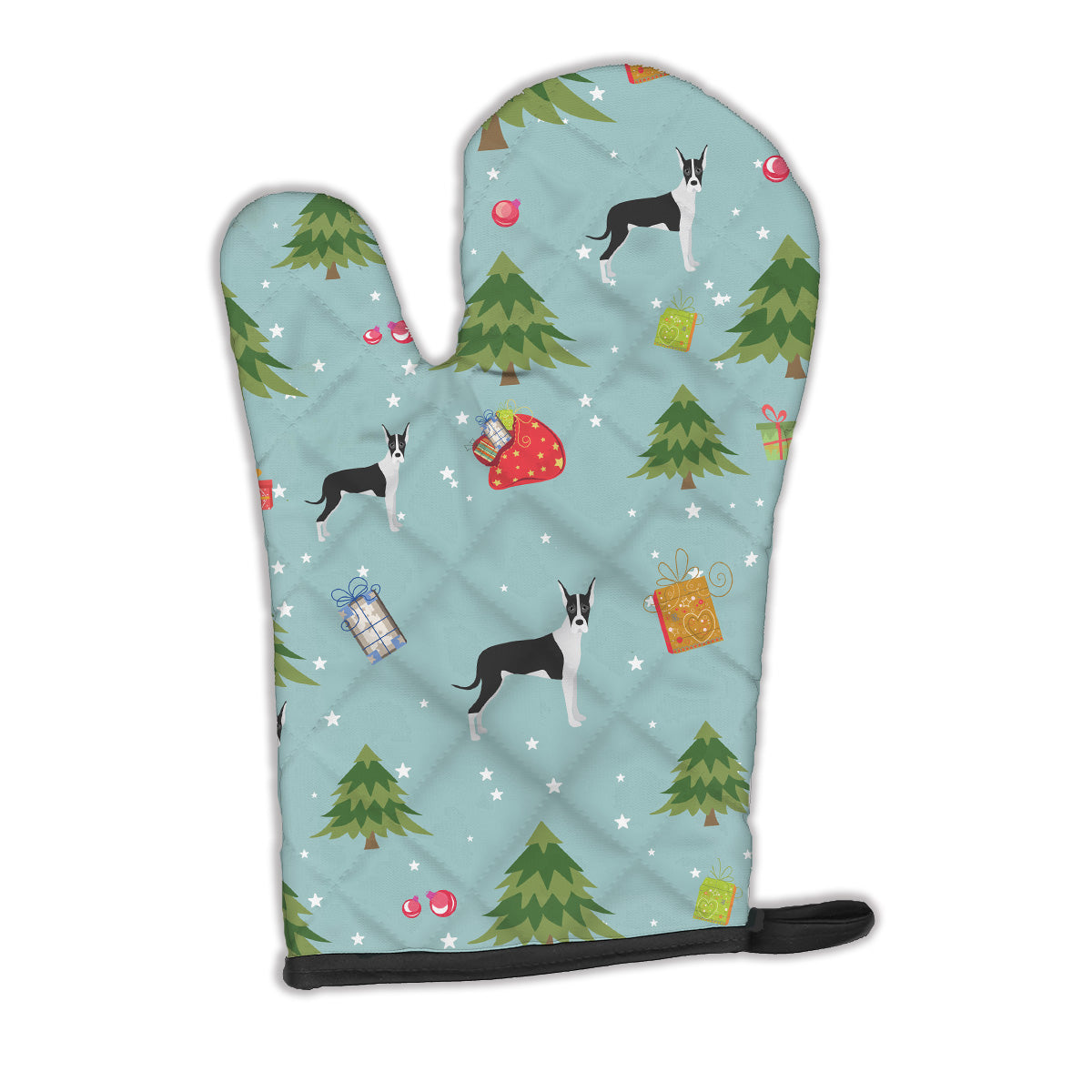 Christmas Mantle Cropped Great Dane Oven Mitt BB4956OVMT  the-store.com.