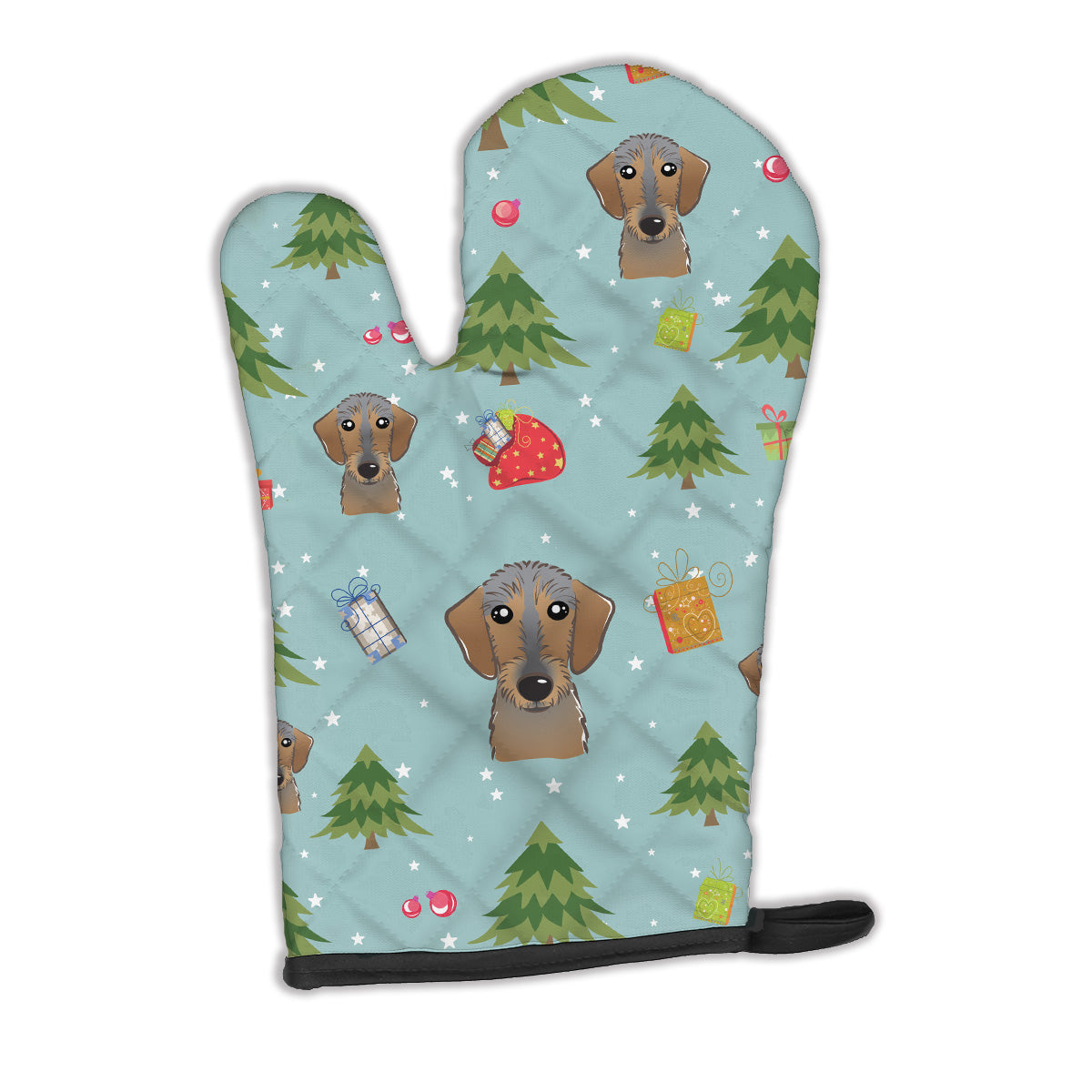 Christmas Wirehaired Dachshund Oven Mitt BB5022OVMT  the-store.com.