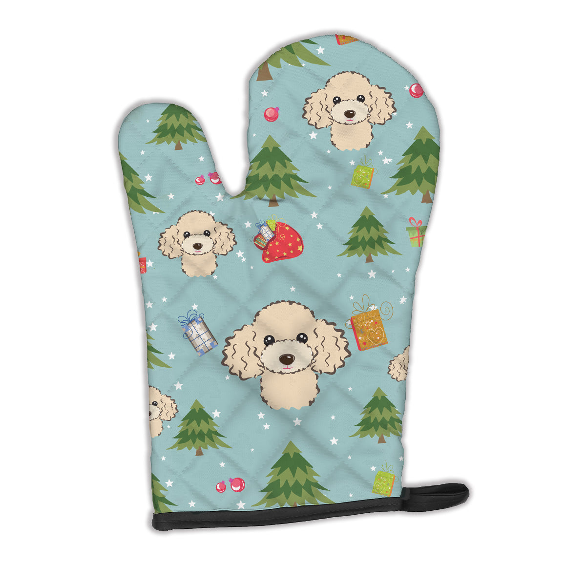 Christmas Buff Poodle Oven Mitt BB5047OVMT  the-store.com.