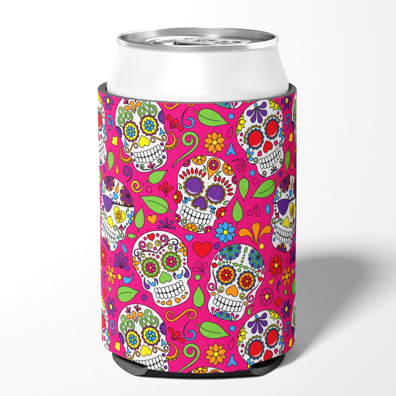 Day of the Dead Pink Can or Bottle Hugger BB5115CC