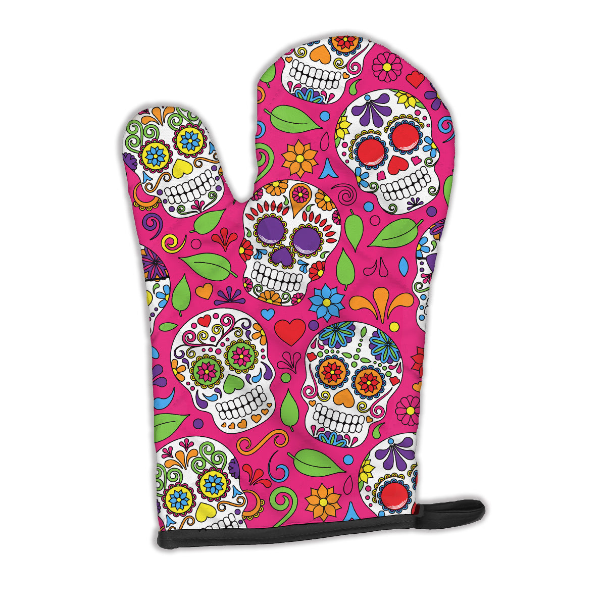 Day of the Dead Pink Oven Mitt BB5115OVMT  the-store.com.