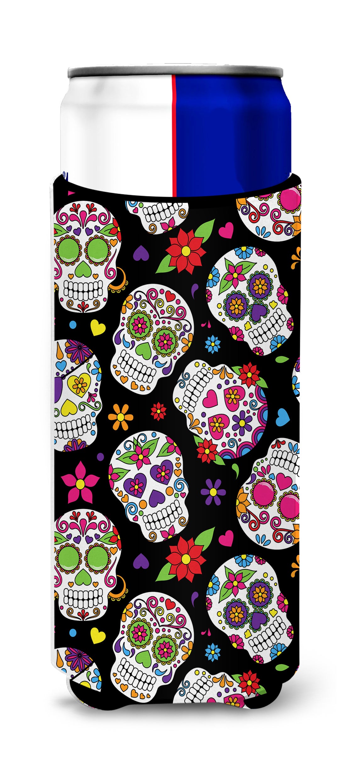 Day of the Dead Black  Ultra Hugger for slim cans BB5116MUK  the-store.com.
