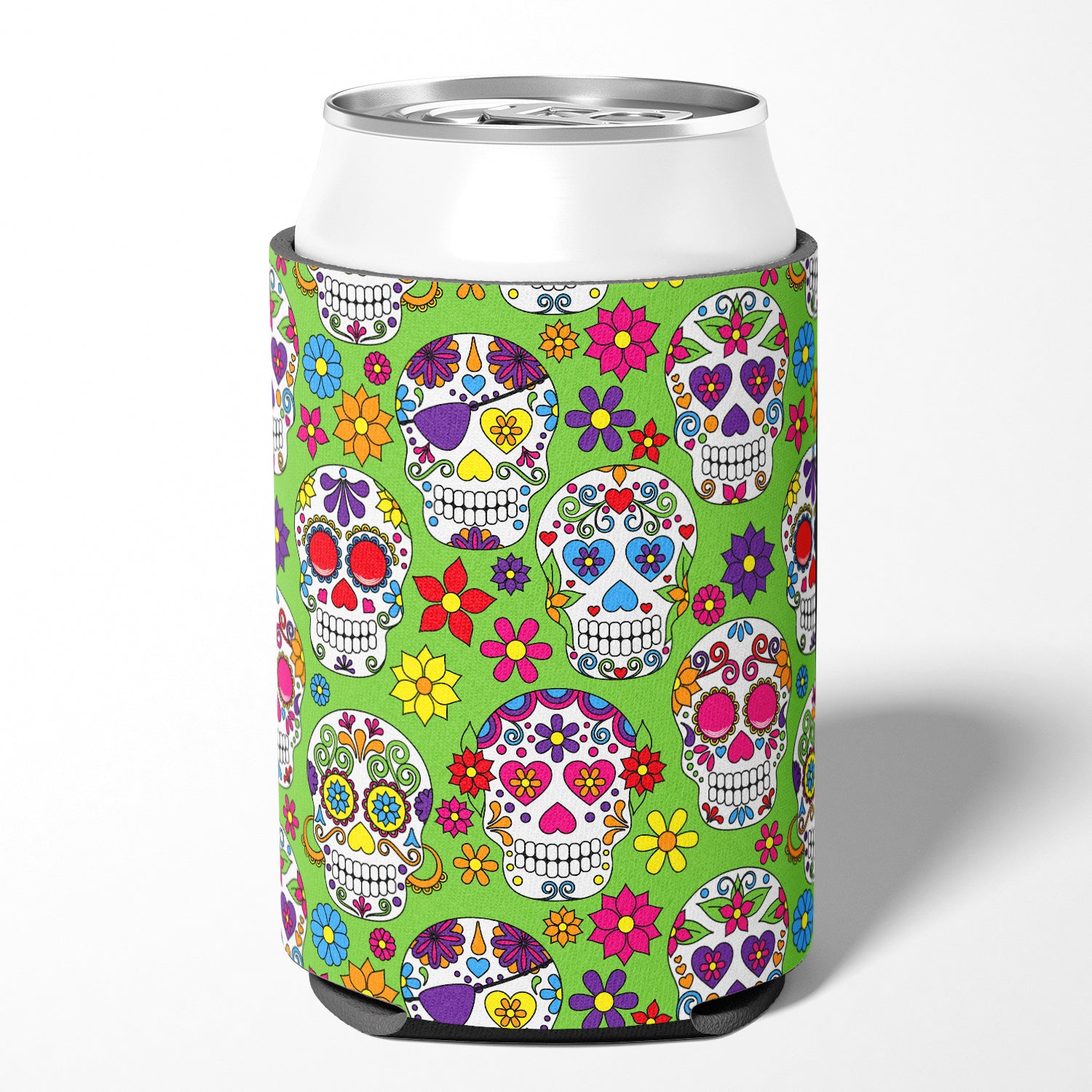Day of the Dead Green Can or Bottle Hugger BB5117CC  the-store.com.