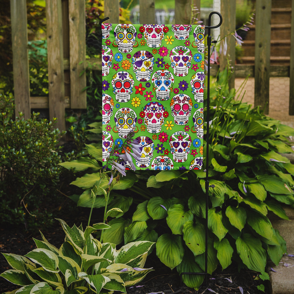 Day of the Dead Green Flag Garden Size BB5117GF