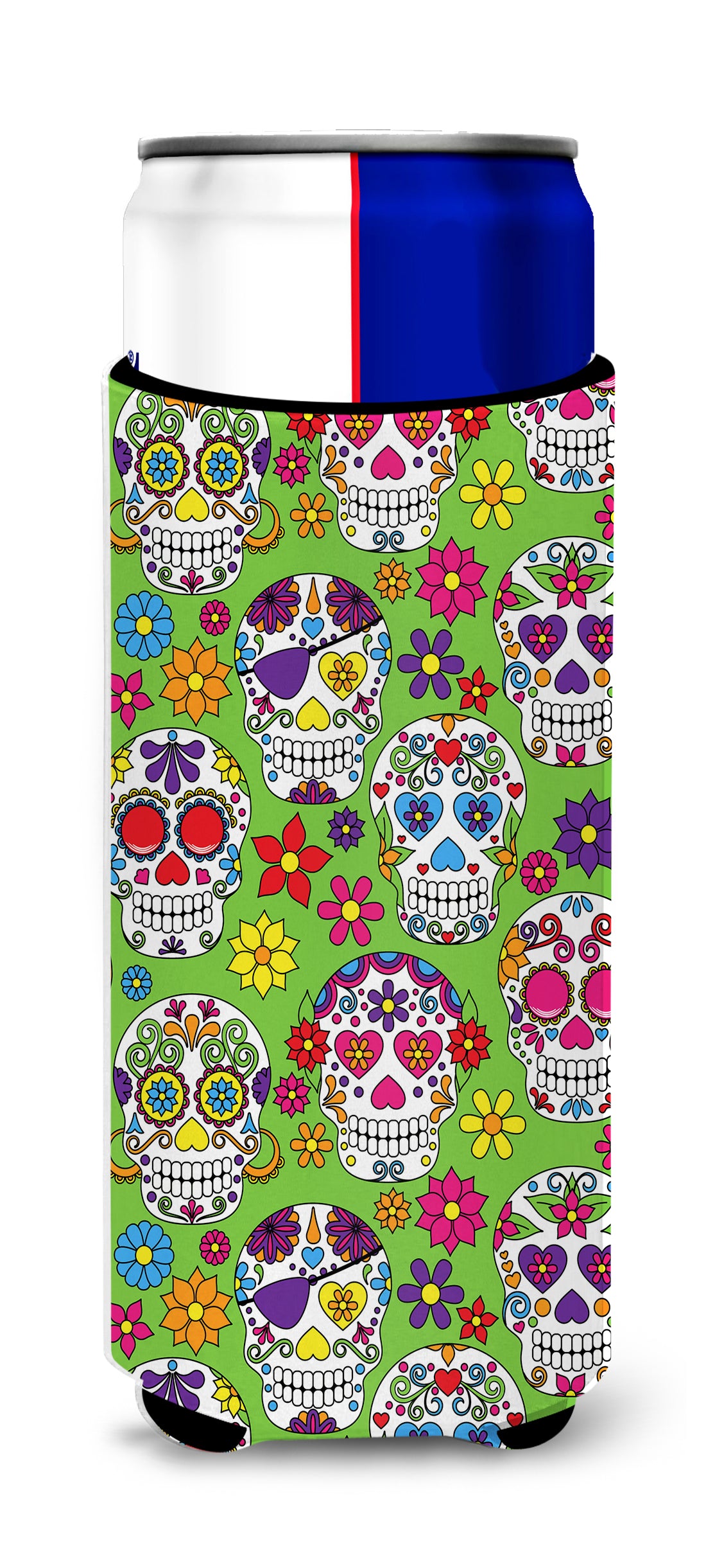 Day of the Dead Green  Ultra Hugger for slim cans BB5117MUK