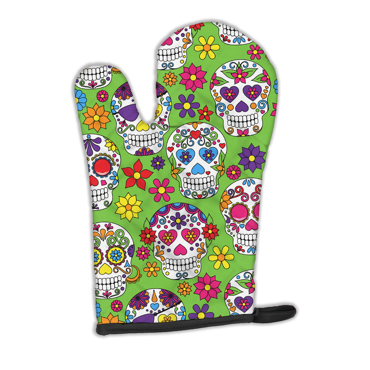 Day of the Dead Green Oven Mitt BB5117OVMT  the-store.com.