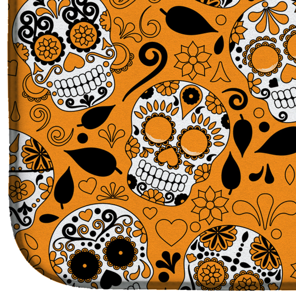 Day of the Dead Orange Dish Drying Mat BB5118DDM