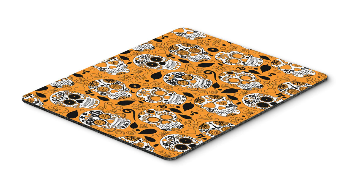 Day of the Dead Orange Mouse Pad, Hot Pad or Trivet BB5118MP by Caroline&#39;s Treasures