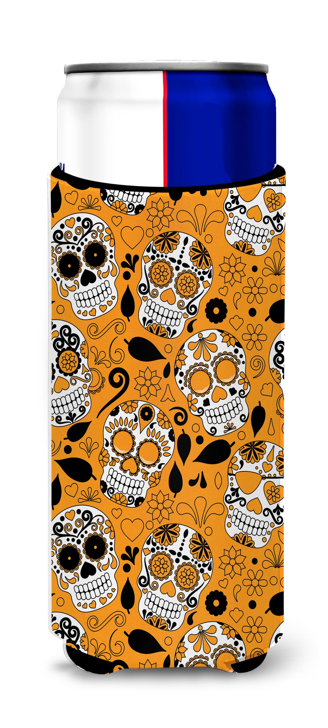 Day of the Dead Orange  Ultra Hugger for slim cans BB5118MUK  the-store.com.